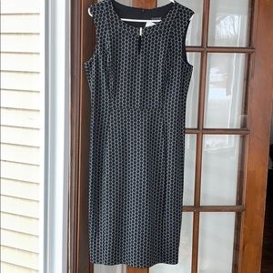 Black and grey midi dress NWT